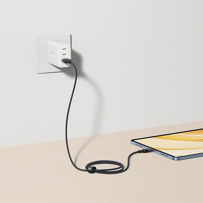 Kabel do danych i ładowania USB-A - USB-C Baseus Discolor, 100W, 2m, Niebiesko-Zielony E0418500