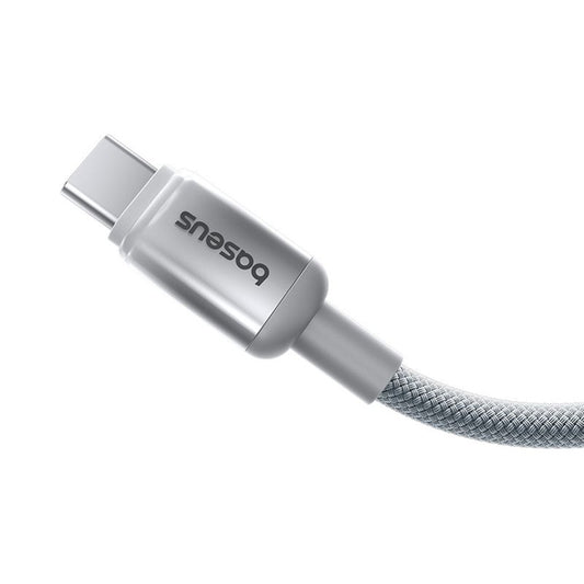 Kabel do danych i ładowania USB-A - USB-C Baseus Discolor, 100W, 2m, Srebrny E0420700