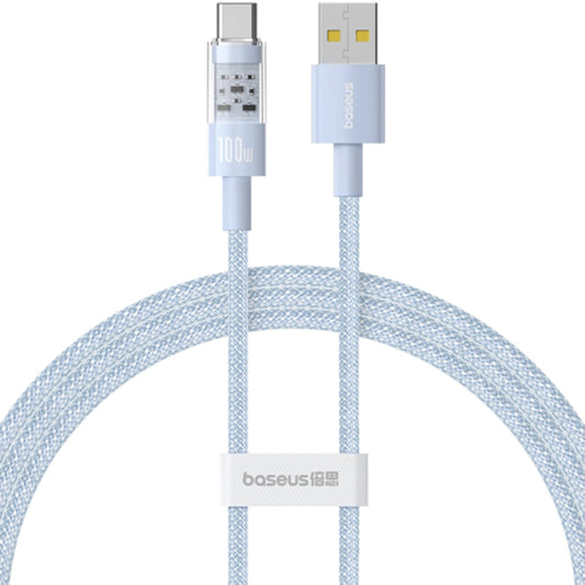 USB-A to USB-C Baseus Gem Data and Charging Cable, 100W, 1m, Blue P10373002311-00