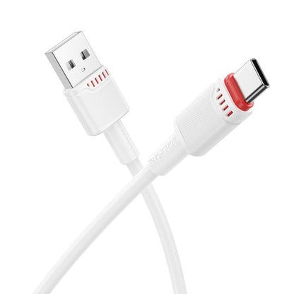 Kabel do danych i ładowania USB-A - USB-C Borofone BX110 Beneficio, 18W, 1m, Biały