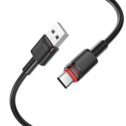 Kabel do danych i ładowania USB-A - USB-C Borofone BX110 Beneficio, 18W, 1m, Biały