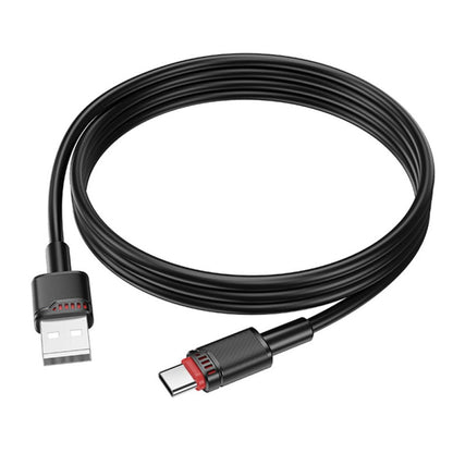 Kabel do danych i ładowania USB-A - USB-C Borofone BX110 Beneficio, 18W, 1m, Czarny