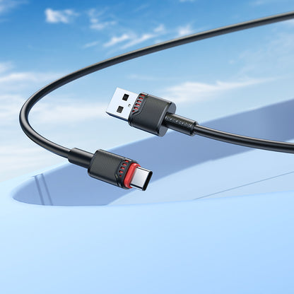 Kabel do danych i ładowania USB-A - USB-C Borofone BX110 Beneficio, 18W, 1m, Czarny