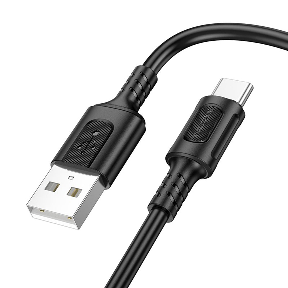 Kabel do danych i ładowania USB-A - USB-C Borofone BX111 Feliz, 20W, 1m, Czarny