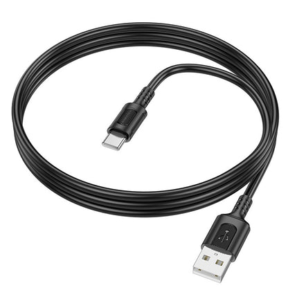 Kabel do danych i ładowania USB-A - USB-C Borofone BX111 Feliz, 20W, 1m, Czarny