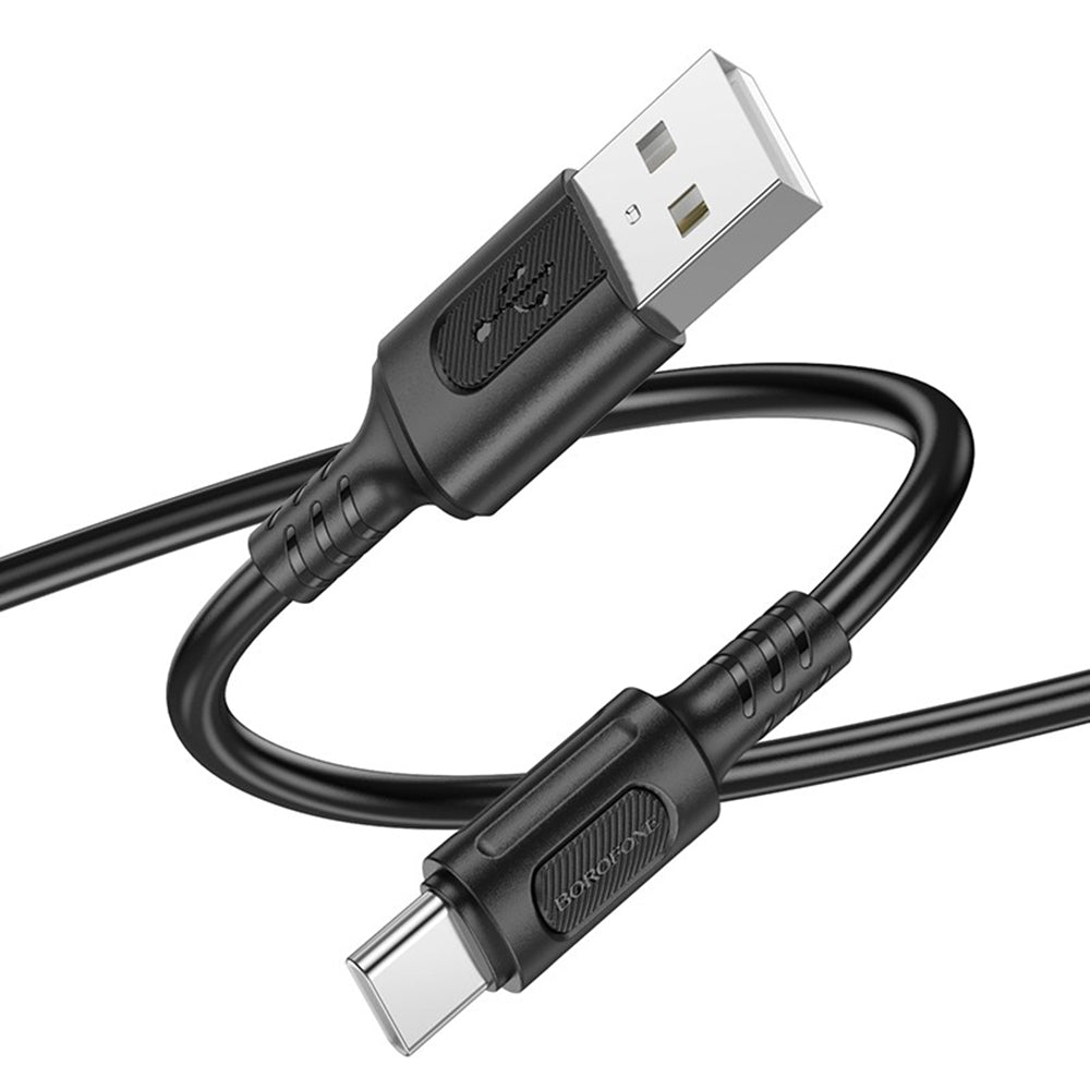 Kabel do danych i ładowania USB-A - USB-C Borofone BX111 Feliz, 20W, 1m, Czarny