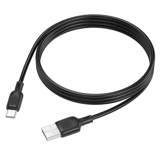 Kabel do danych i ładowania USB-A - USB-C Borofone BX113 Lenny, 18W, 1m, Czarny