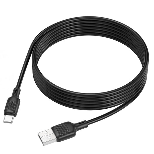 Kabel do danych i ładowania USB-A - USB-C Borofone BX113 Lenny, 18W, 2m, Czarny