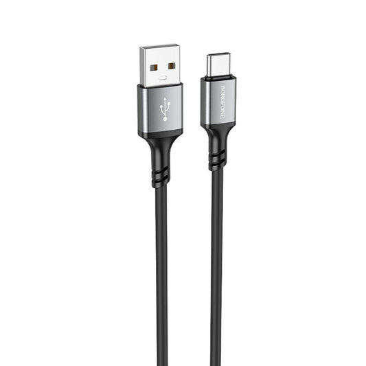 Kabel do danych i ładowania USB-A - USB-C Borofone BX83, 18W, 1m, Czarny