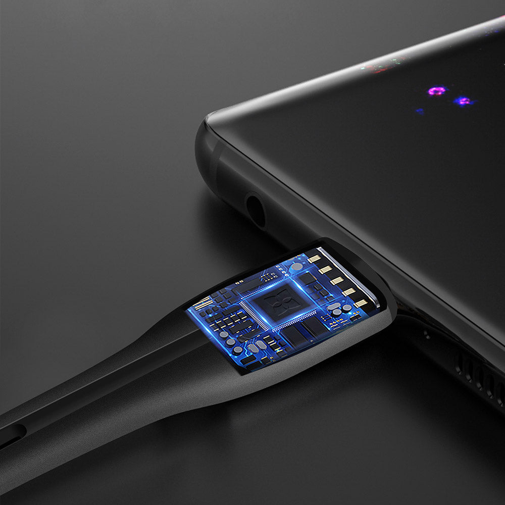 Kabel do danych i ładowania USB-A - USB-C ColorWay CW-CBUC034, 18W, 1m, Czarny