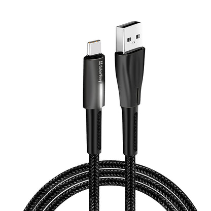 Kabel do danych i ładowania USB-A - USB-C ColorWay CW-CBUC035, 18W, 1m, Czarny