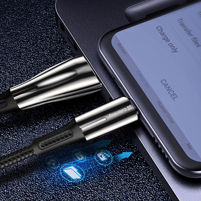 Kabel do danych i ładowania USB-A - USB-C ColorWay CW-CBUC035, 18W, 1m, Czarny