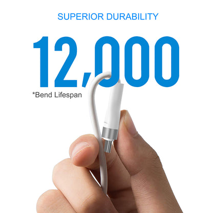 Kabel do danych i ładowania USB-A - USB-C Lito LD02C, 18W, 1.2m, Biały