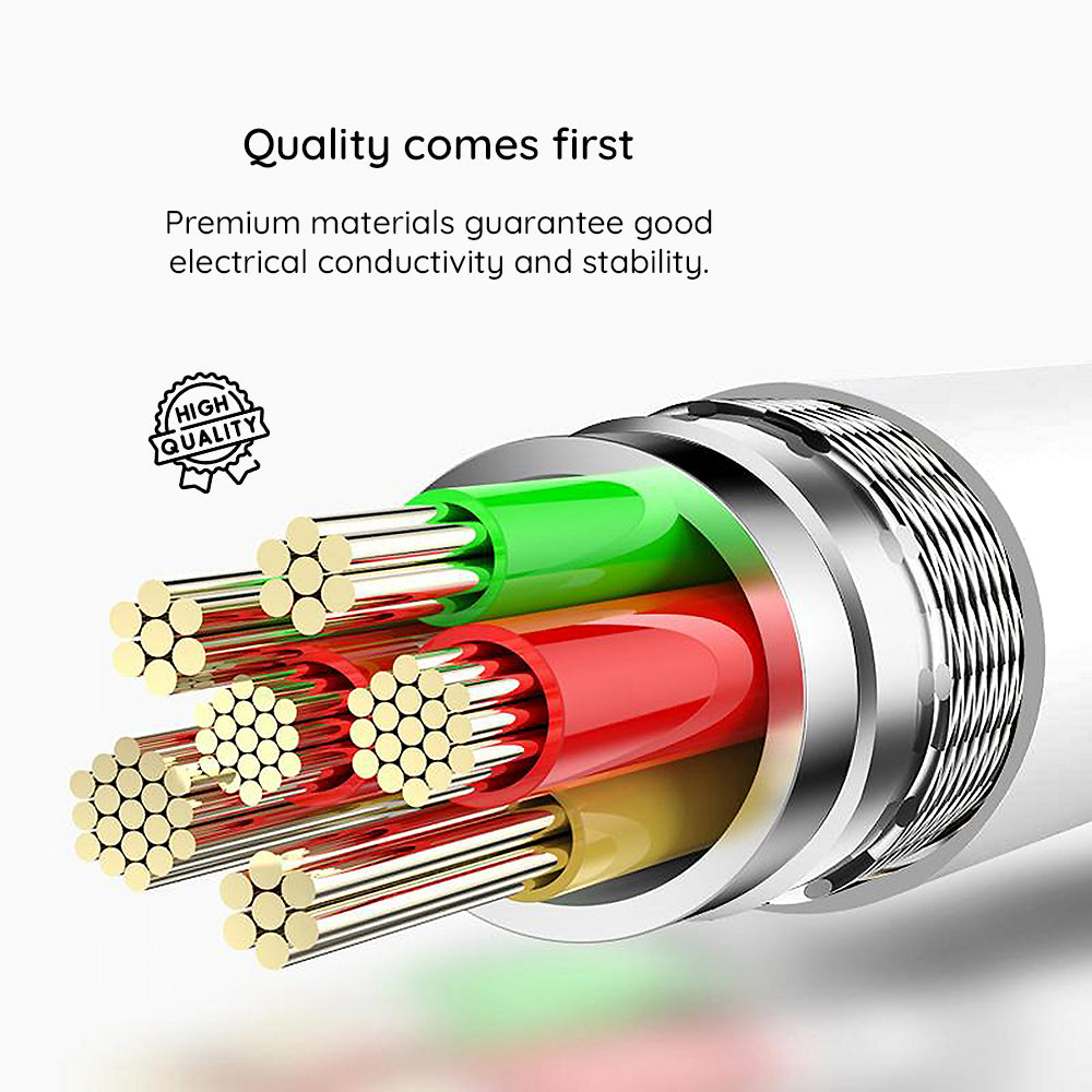 Kabel do danych i ładowania USB-A - USB-C Lito LD03T, 18W, 1m, Biały