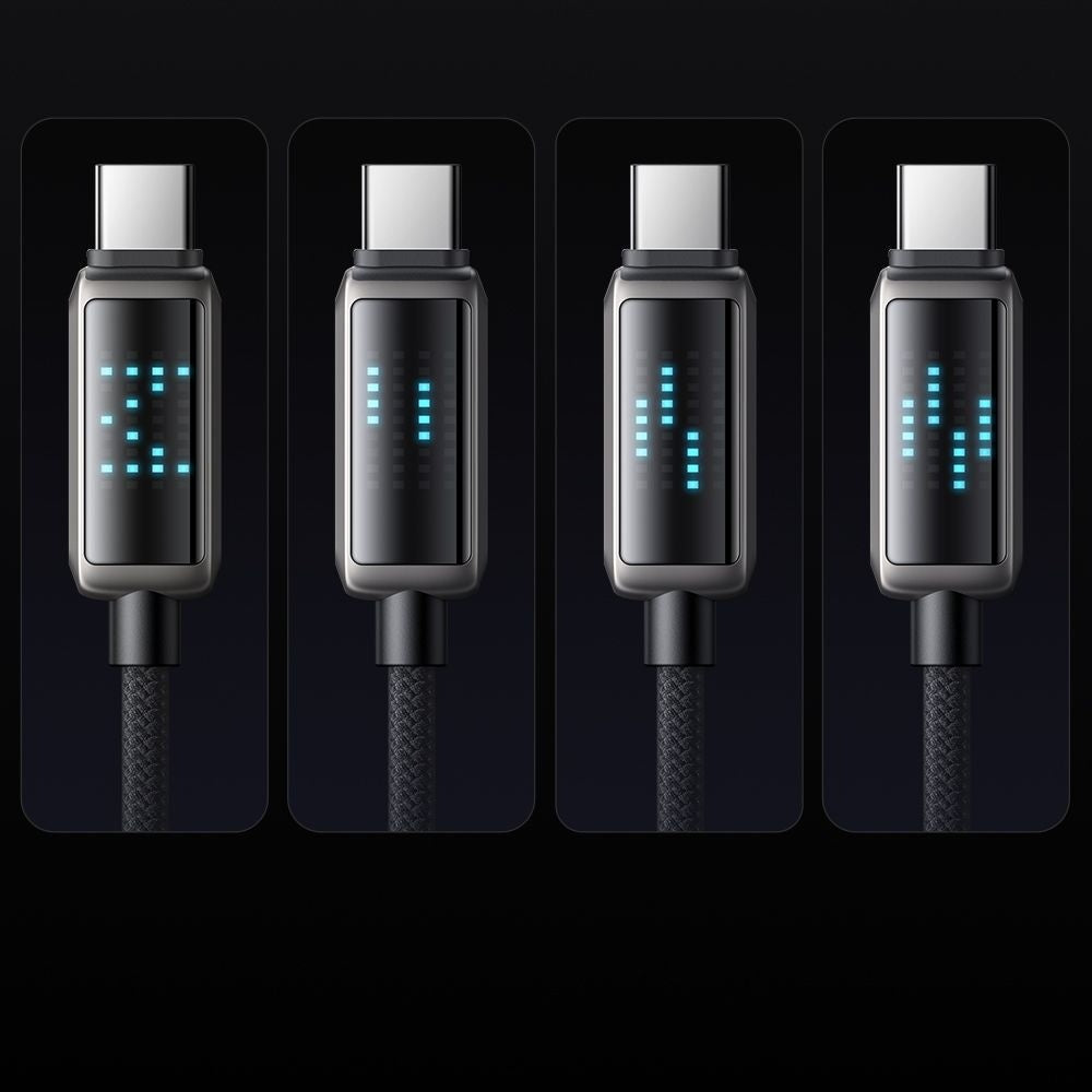 Kabel do danych i ładowania USB-A - USB-C McDodo CA-2350 Display, 100W, 1.2m, Czarny