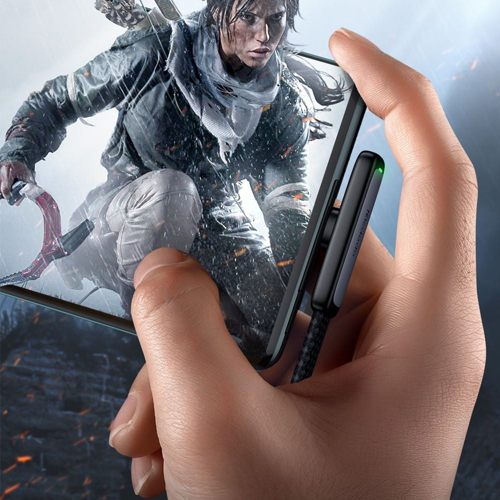 Kabel do danych i ładowania USB-A - USB-C McDodo CA-3340 Angled, 100W, 1.2m, Czarny