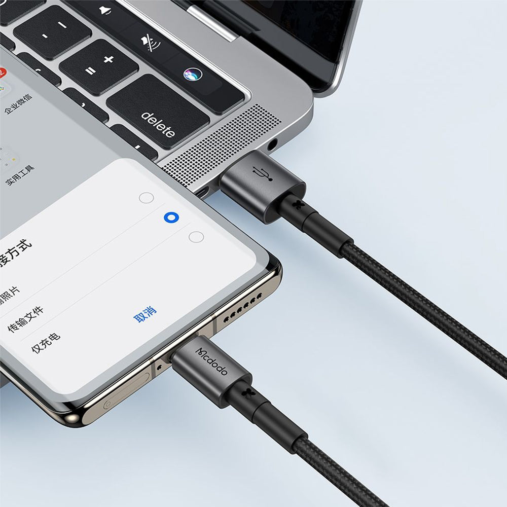 Kabel do danych i ładowania USB-A - USB-C McDodo CA-3590, 100W, 1.2m, Czarny