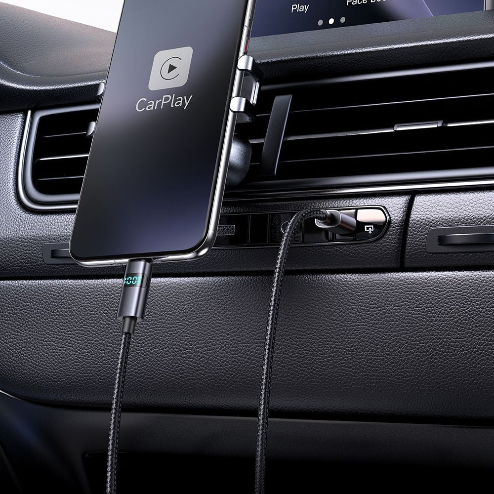 Kabel do danych i ładowania USB-A - USB-C McDodo CA-6520 Display, 100W, 1.2m, Czarny