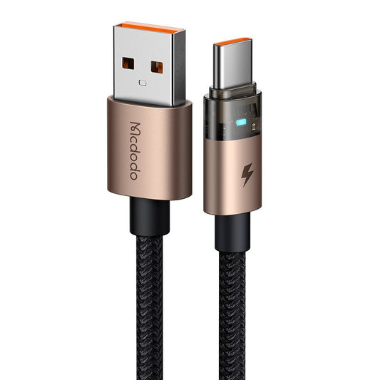 Kabel do danych i ładowania USB-A - USB-C McDodo CA-6891, 66W, 1.2m, Złoty