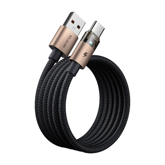 Kabel do danych i ładowania USB-A - USB-C McDodo CA-6891, 66W, 1.2m, Złoty