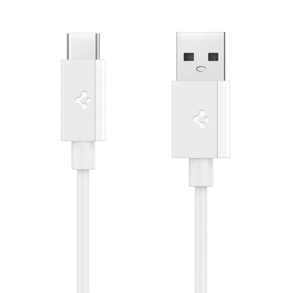 Kabel do danych i ładowania USB-A - USB-C Spigen Essential, 60W, 1m, Biały