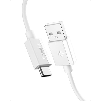Kabel do danych i ładowania USB-A - USB-C Spigen Essential, 60W, 2m, Biały