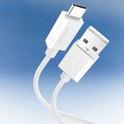Kabel do danych i ładowania USB-A - USB-C Spigen Essential, 60W, 2m, Biały