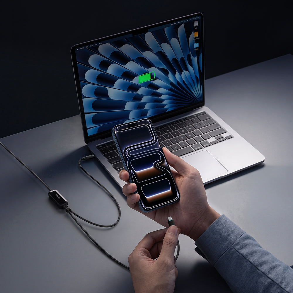 Kabel do przesyłu danych i ładowania USB-C - 2 x USB-C Cuktech C2C615, 140W, 1,5m, Czarny CKC2C615GLBK