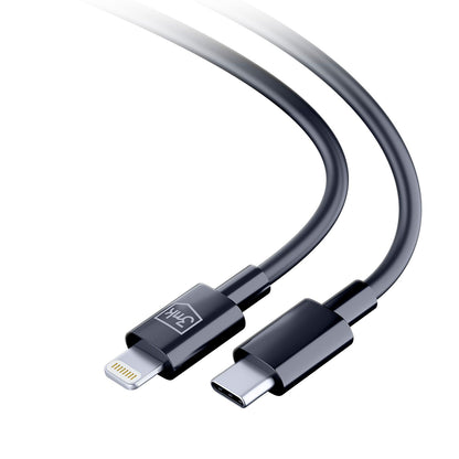 Kabel do danych i ładowania USB-C - Lightning 3MK Hyper, 20W, 1.2m, Czarny