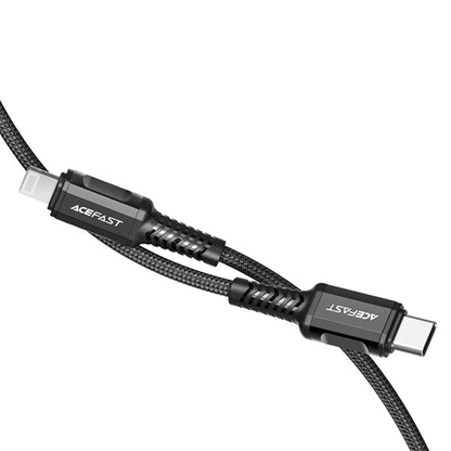 USB-C to Lightning Data and Charging Cable Acefast C1-01, 30W, 1.2m, Black