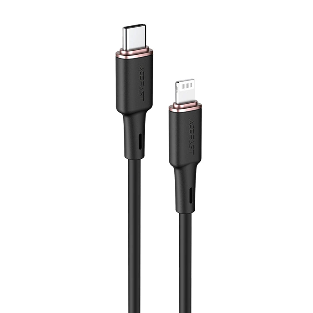 Kabel do danych i ładowania USB-C - Lightning Acefast C2-01, 30W, 1.2m, Czarny