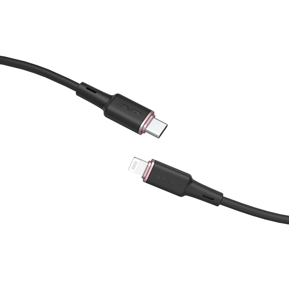 Kabel do danych i ładowania USB-C - Lightning Acefast C2-01, 30W, 1.2m, Czarny