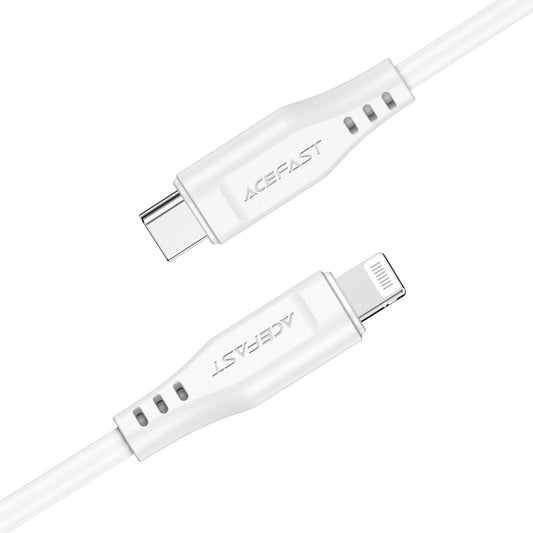USB-C to Lightning Data and Charging Cable Acefast C3-01, 30W, 1.2m, White