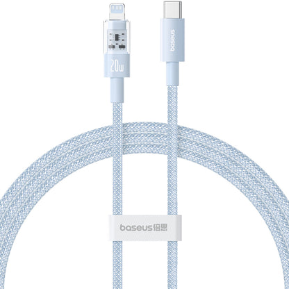 Kabel do danych i ładowania USB-C - Lightning Baseus Gem, 20W, 1m, Niebieski P10373001311-00