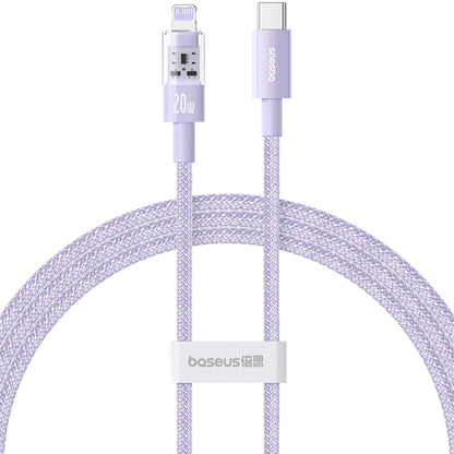 USB-C to Lightning Baseus Gem Data and Charging Cable, 20W, 1m, Purple P10373001511-00