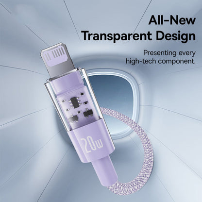 USB-C to Lightning Baseus Gem Data and Charging Cable, 20W, 1m, Purple P10373001511-00