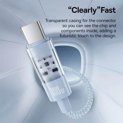 Kabel do danych i ładowania USB-C - Lightning Baseus Gem, 20W, 2m, Niebieski P10373001311-01