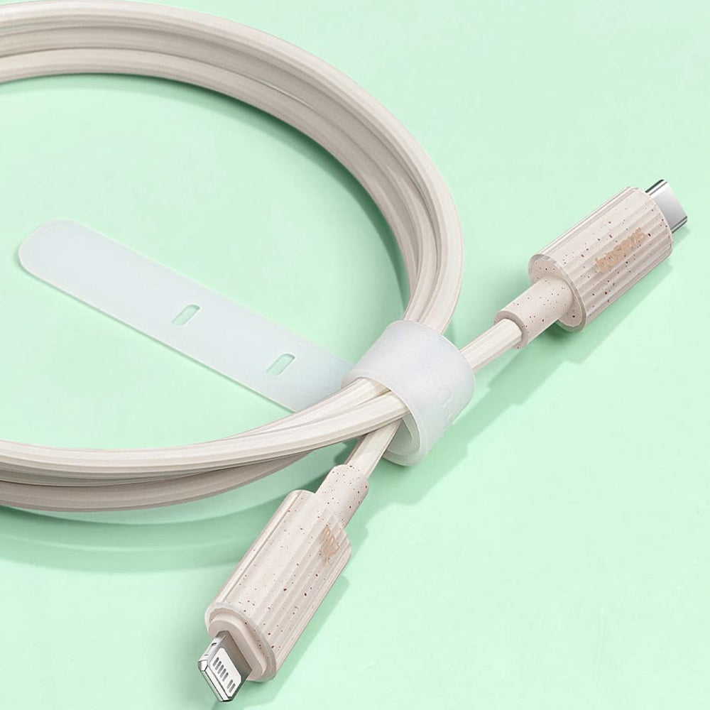 Kabel do danych i ładowania USB-C - Lightning Baseus Habitat, 20W, 1m, Zielony P10360201631-00