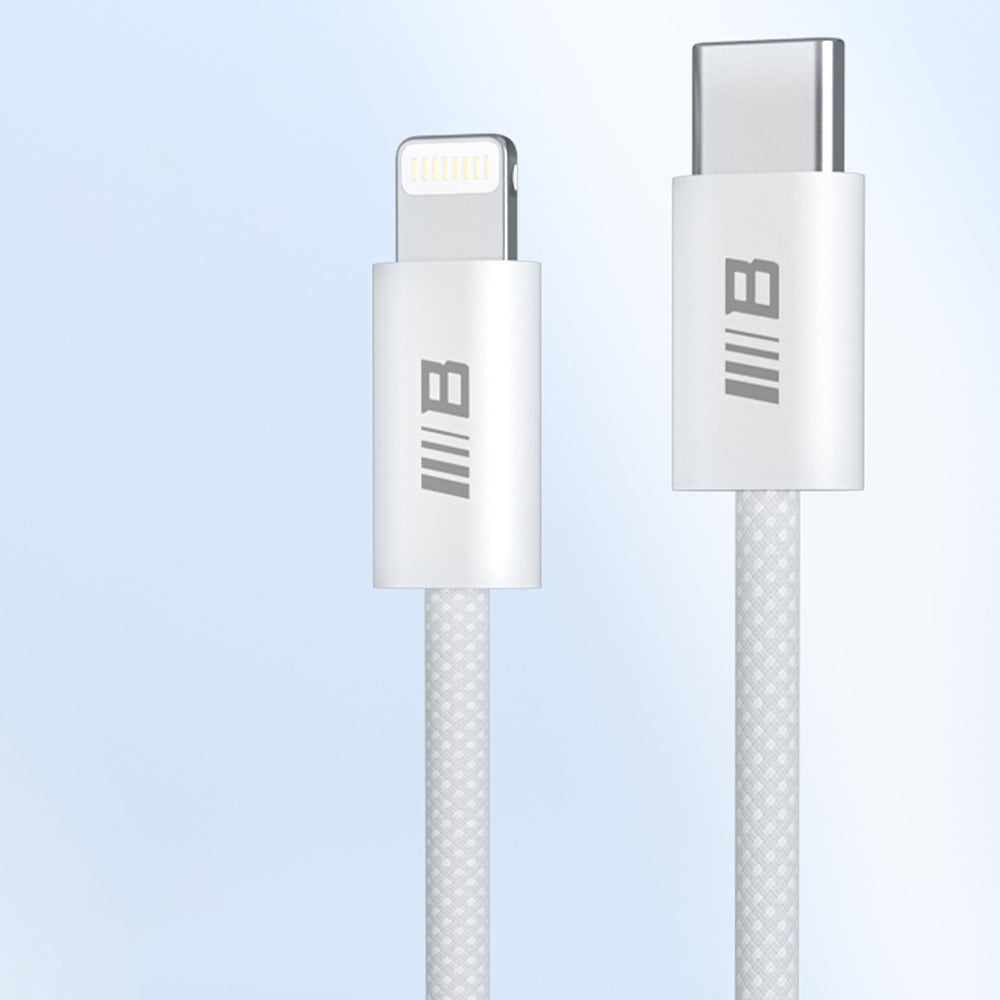 Kabel do danych i ładowania USB-C - Lightning Blueo, 20W, 2m, Biały