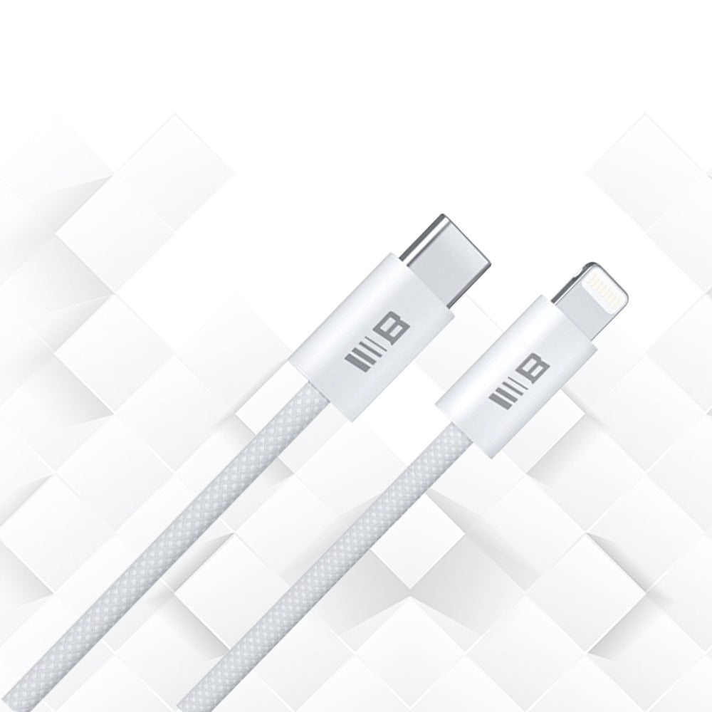 Kabel do danych i ładowania USB-C - Lightning Blueo, 20W, 2m, Biały