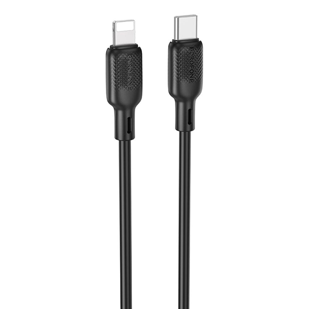 Kabel do danych i ładowania USB-C - Lightning Borofone BX113 Lenny, 27W, 2m, Czarny