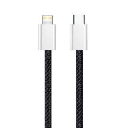Kabel do danych i ładowania USB-C - Lightning ColorWay CW-CBPDCL061, 27W, 1m, Czarny