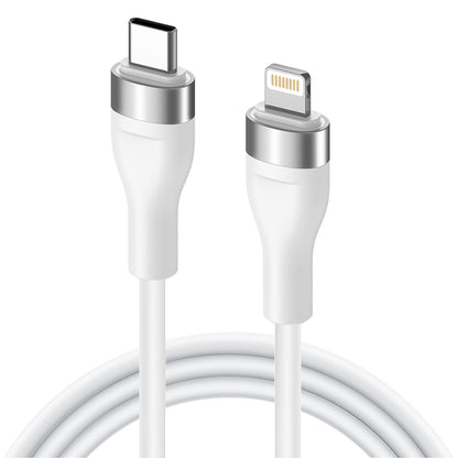 Kabel do danych i ładowania USB-C - Lightning Lito LD02CL, 30W, 1.2m, Biały