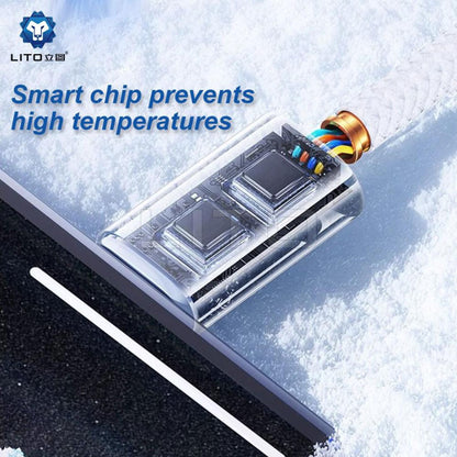 Kabel do danych i ładowania USB-C - Lightning Lito LD04CL, 27W, 1m, Biały