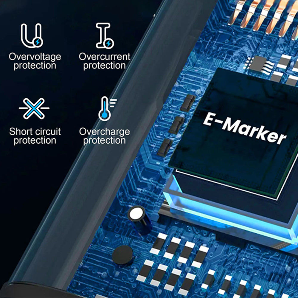 Kabel do danych i ładowania USB-C - Lightning Lito LD09CL Display, 36W, 1.2m, Czarny