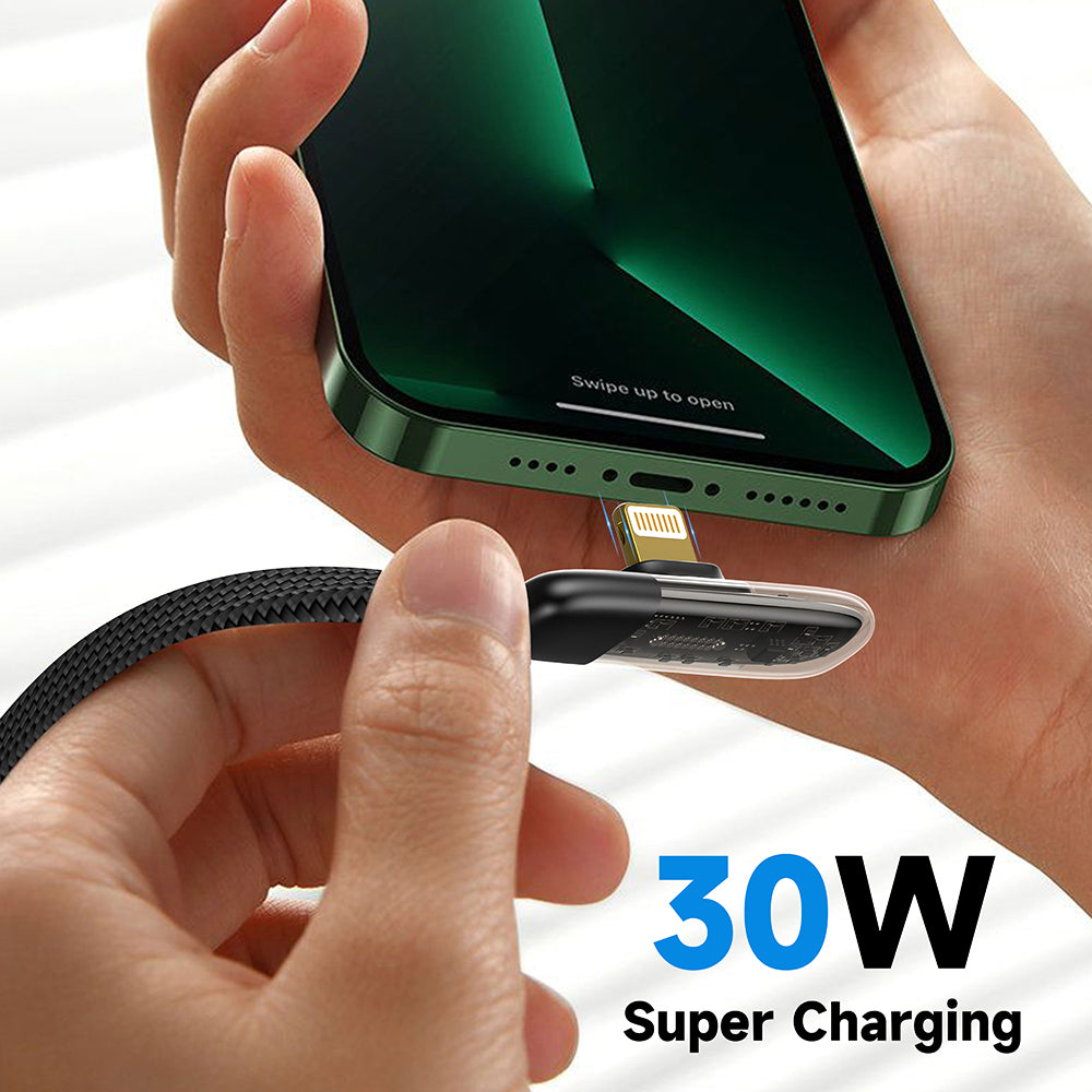 Kabel do danych i ładowania USB-C - Lightning Lito LD11CL, 30W, 1m, Czarny