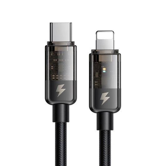 Kabel do danych i ładowania USB-C - Lightning McDodo CA-3160 Auto Power Off, 36W, 1.2m, Czarny