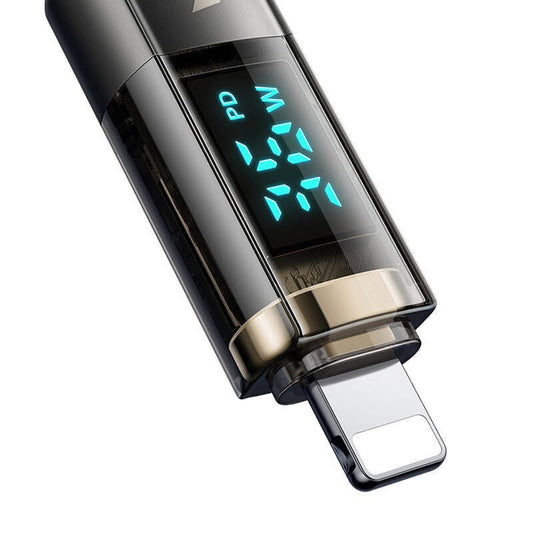 Kabel do danych i ładowania USB-C - Lightning McDodo CA-3600 Wyświetlacz Auto Power Off, 36W, 1.2m, Czarny