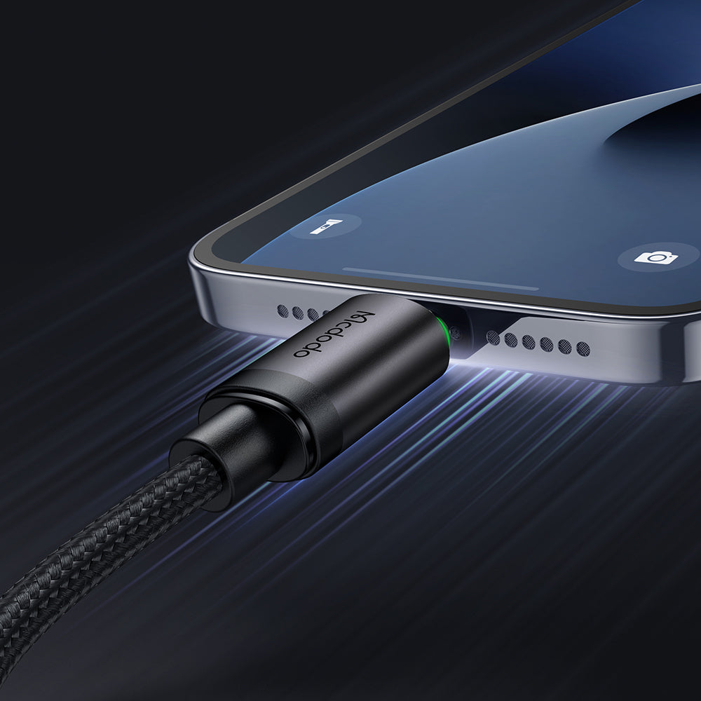 Kabel do danych i ładowania USB-C - Lightning Mcdodo CA-4820, 36W, 1m, Czarny
