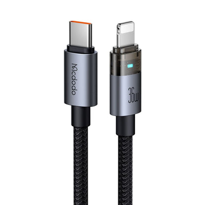 USB-C to Lightning Data and Charging Cable - McDodo CA-6940, 36W, 1.2m, Black